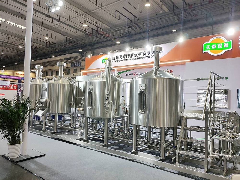 1000L Four Vessel Brewhouse Is Exhibited in 2024 Beijing International Craft Brewing Exhi